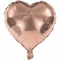 Balão Metal Coração 30x32cm Rose REF ZW-70012